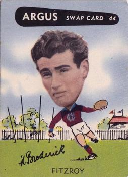 1954 Argus Football Swap Cards #44 Neville Broderick Front